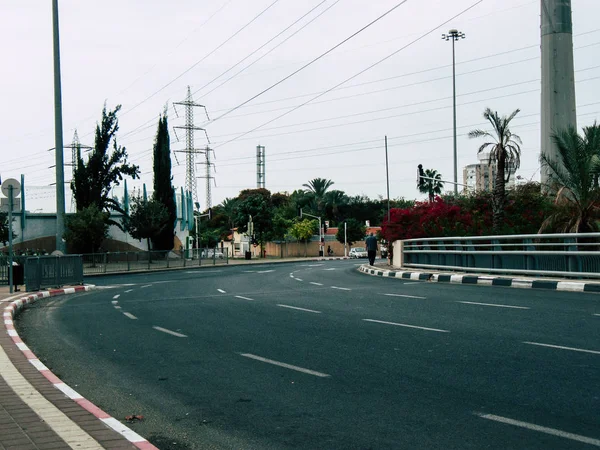 Tel Aviv Israel Octubre 2018 Vista Circulación Tráfico Carretera Tel — Foto de Stock