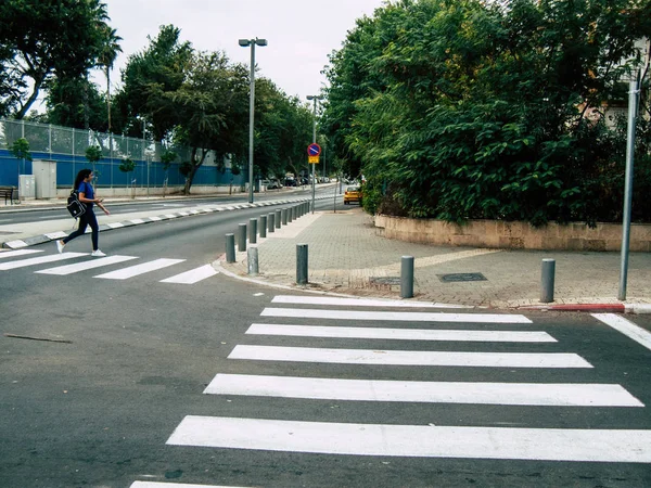 Ισραήλ Τελ Αβίβ Οκτωβρίου 2018 Θέα Από Άγνωστους Ανθρώπους Που — Φωτογραφία Αρχείου