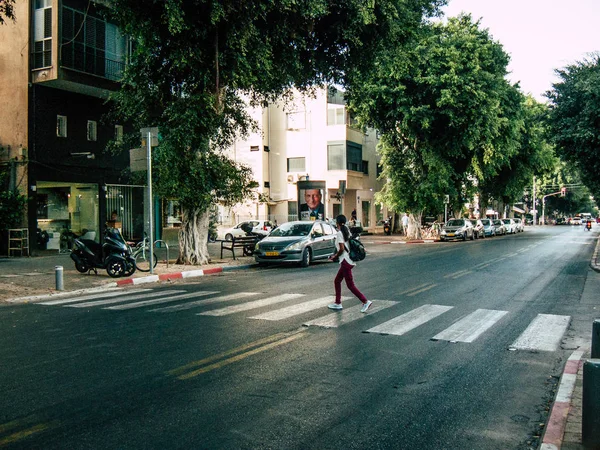 Tel Aviv Srail Ekim 2018 Bilinmeyen Insan Öğleden Sonra Tel — Stok fotoğraf