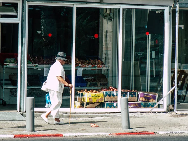 Tel Aviv Israel Oktober 2018 Visa Okända Människor Som Gick — Stockfoto