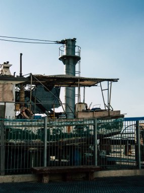 Tel Aviv Yafo İsrail 25 Ekim 2018 görünümü eski Jaffa teknelerin liman, bir öğleden sonra Tel Aviv'ın güneyinde bulunan dünyanın en eski bilinen limanları