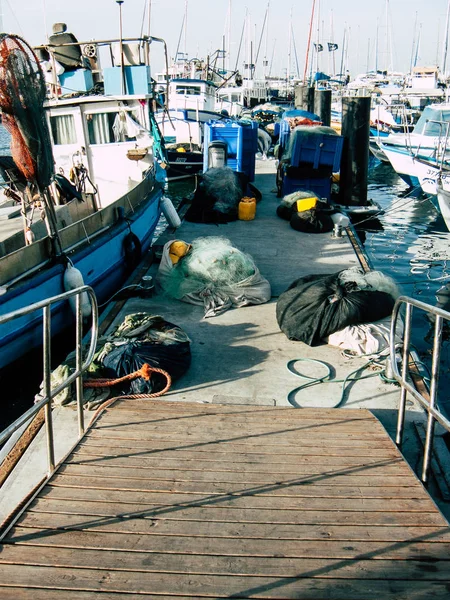 Tel Aviv Yafo Israel October 2018 View Boats Old Jaffa — Stock Photo, Image