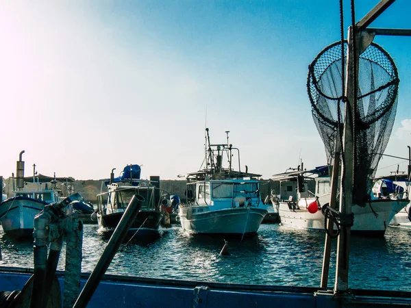 Τελ Αβίβ Yafo Οκτωβρίου 2018 Προβολή Των Σκαφών Old Jaffa — Φωτογραφία Αρχείου