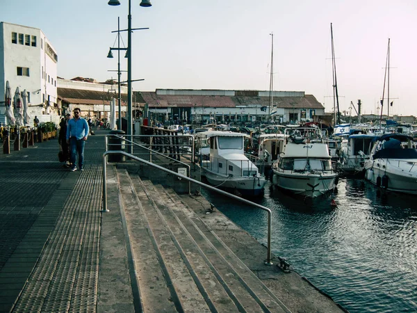 Tel Aviv Yafo Israel October 2018 View Boats Old Jaffa — Stock Photo, Image