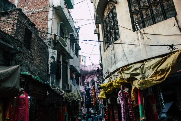 Varanasi India November 2018 View Unknowns People Walking Bazaar Arabian — Stock Photo, Image