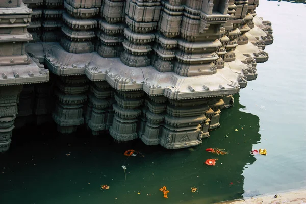 Varanasi Hindistan Kasım 2018 Görüntülemek Varanasi Ghats Tarafta Bulunan Bir — Stok fotoğraf