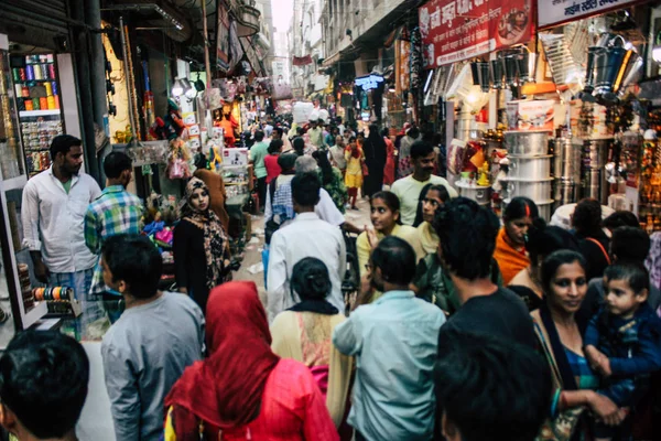 Varanasi Indien November 2018 Blick Auf Unbekannte Die Nachmittag Auf — Stockfoto