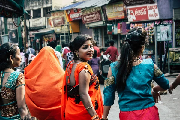 Varanasi India November 2018 Weergave Van Een Indische Mensen Van — Stockfoto