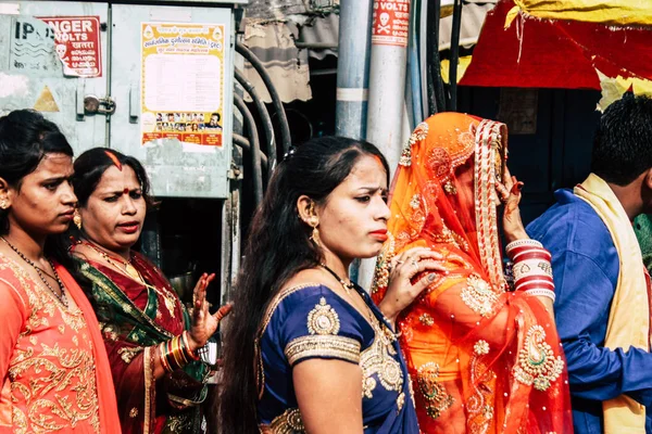 Varanasi India November 2018 Weergave Van Een Indische Mensen Van — Stockfoto