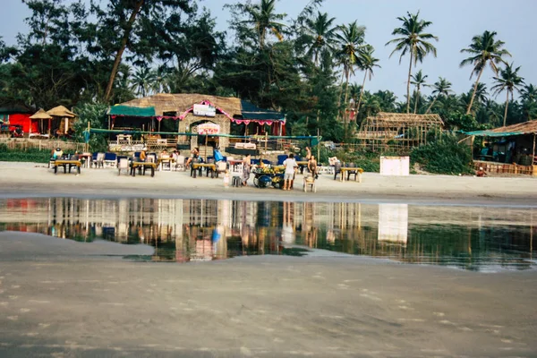 Arambol Goa India Noviembre 2018 Vista Restaurante Tradicional Playa Arambol — Foto de Stock