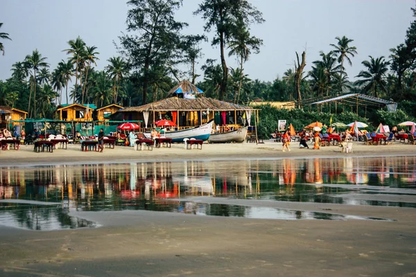 Arambol 2018 오후에 Arambol 해변에 전통적인 레스토랑 — 스톡 사진