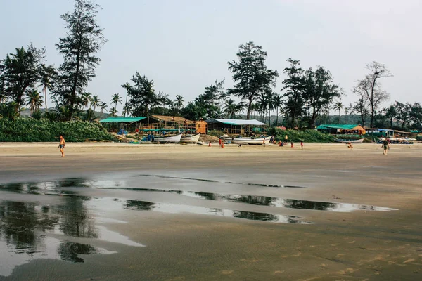 Arambol 2018 오후에 Arambol 해변에 전통적인 레스토랑 — 스톡 사진