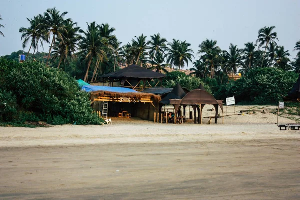 Arambol Goa India Noviembre 2018 Vista Restaurante Tradicional Playa Arambol —  Fotos de Stock