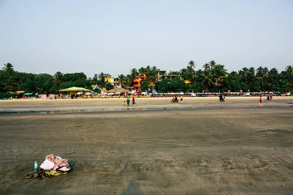 Arambol Goa Inde Novembre 2018 Vue Inconnus Touristes Visitant Goa — Photo