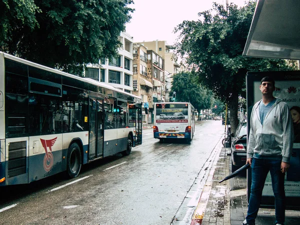 Tel Aviv Israel Noviembre 2018 Vista Personas Israelíes Desconocidas Parada — Foto de Stock