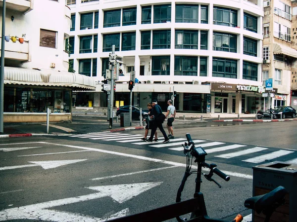 Tel Aviv Israel November 2018 Anblick Unbekannter Israelischer Menschen Die — Stockfoto