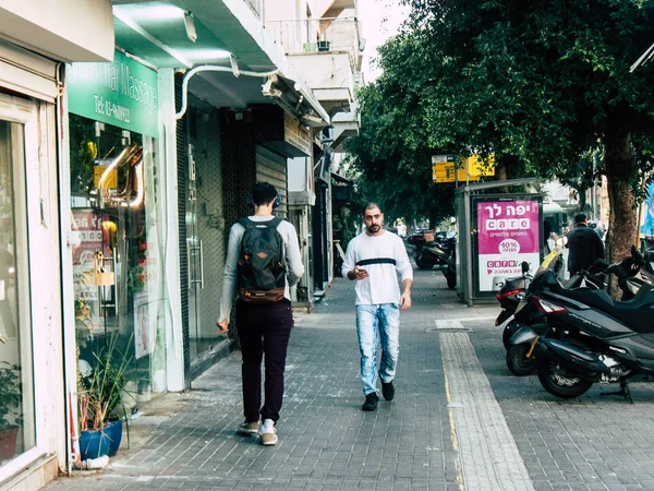 Tel Aviv Israel Noviembre 2018 Vista Personas Israelíes Desconocidas Caminando — Foto de Stock