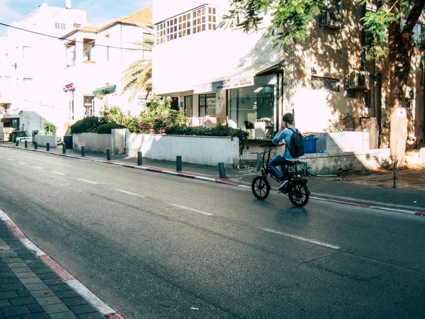 Tel Aviv Israel Noviembre 2018 Vista Personas Israelíes Desconocidas Con — Foto de Stock