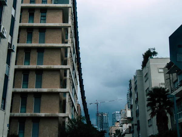 Tel Aviv Izrael November 2018 Nézet Épületek Tel Aviv Utcákon — Stock Fotó