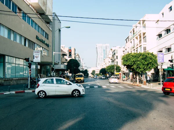 Тель Авив Израиль Декабря 2018 Вид Традиционное Израильское Такси Катающееся — стоковое фото