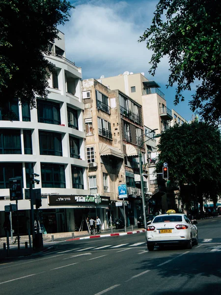 Tel Aviv Israel Dezembro 2018 Vista Táxi Tradicional Israelense Rolando — Fotografia de Stock