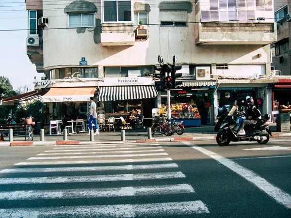 Tel Aviv Izrael December 2018 Ismeretlen Izraeli Emberek Gyaloglás Ban — Stock Fotó