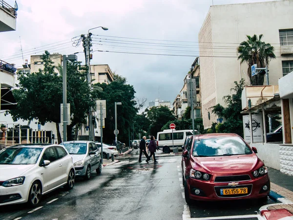 Tel Aviv Israel Diciembre 2018 Vista Personas Israelíes Desconocidas Caminando — Foto de Stock