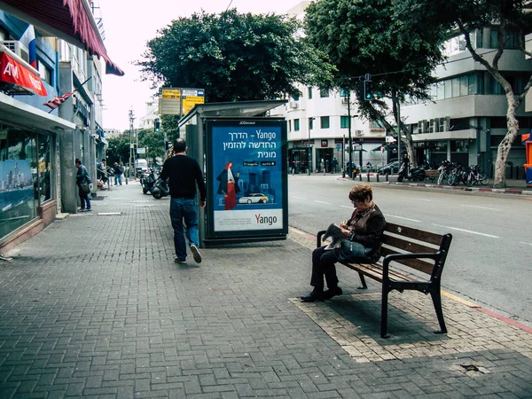 Tel Aviv Israël December 2018 Weergave Van Onbekende Israëlische Volk — Stockfoto