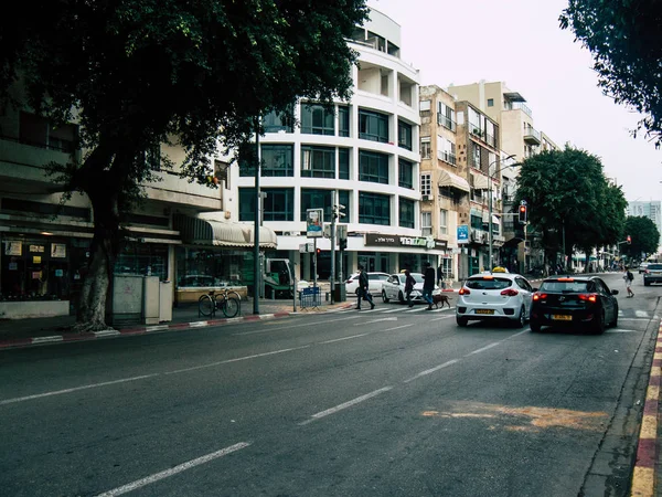 Tel Aviv Israel Dezembro 2018 Vista Das Ruas Tel Aviv — Fotografia de Stock