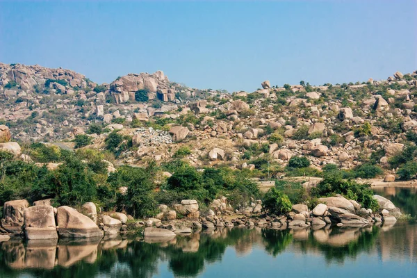 Paisaje Naturaleza Alrededor Hampi Karnataka Sur India — Foto de Stock