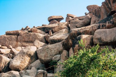 Manzara ve doğa Hampi İstanbul Güney Hindistan'da çevresinde