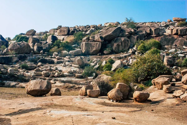 Manzara ve doğa Hampi İstanbul Güney Hindistan'da çevresinde