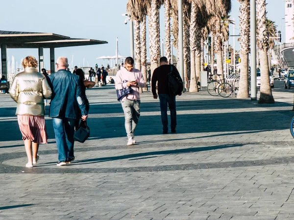 Tel Aviv Israel Enero 2019 Vista Las Incógnitas Israelíes Caminando — Foto de Stock