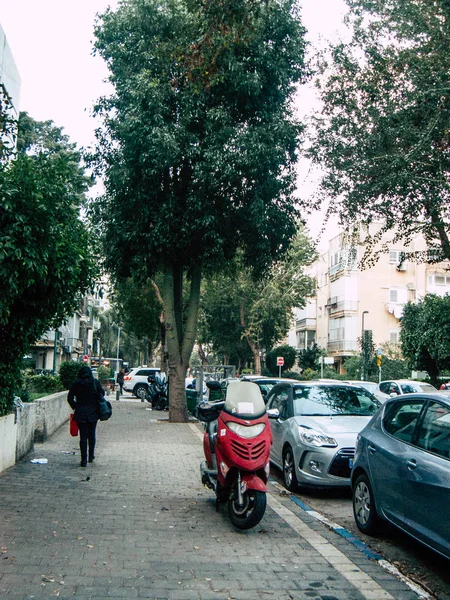 Tel Aviv Israel Enero 2019 Vista Personas Israelíes Desconocidas Caminando — Foto de Stock