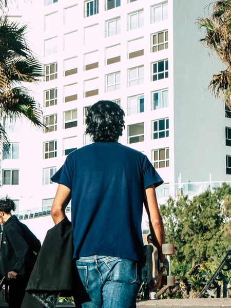 Tel Aviv Israel Enero 2019 Vista Personas Israelíes Desconocidas Caminando — Foto de Stock