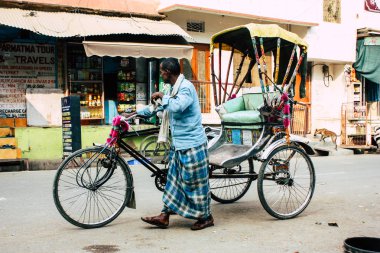 Varanasi Hindistan 11 Kasım 2018 Varanasi sokaklarında öğleden sonra görünümünü