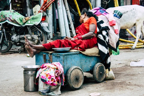 瓦拉纳西印度2018年11月11日瓦拉纳西街道的看法在下午 — 图库照片