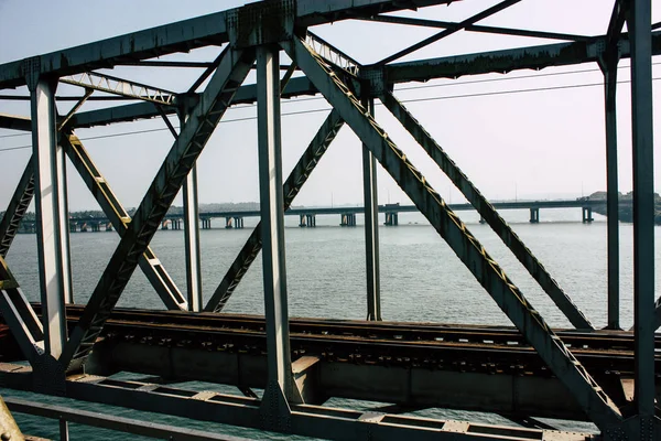 Gokarna Karnataka Índia Janeiro 2019 Vista Ferrovia Indiana Konkan Entre — Fotografia de Stock