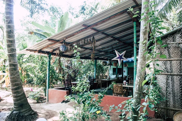 Plage Gokarna Karnataka Inde Janvier 2019 Vue Jungle Café Maison — Photo