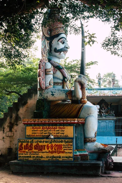 Auroville Tamil Nadu Janeiro 2019 Vista Templo Shiva Khali Sul — Fotografia de Stock