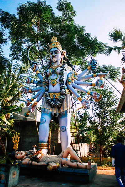 Auroville Tamil Nadu Stycznia 2019 Widok Rozciągacz Shiva Khali Południowych — Zdjęcie stockowe