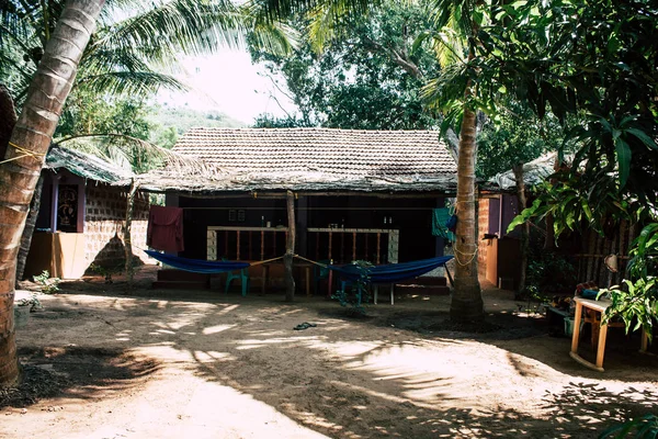 Beach Gokarna Karnataka India Stycznia 2019 Widok Pensjonat Kawiarnia Dżungli — Zdjęcie stockowe