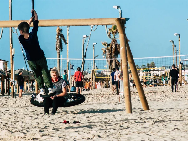 Tel Aviv Israel Februari 2019 Syn Okända Israeliska Barn Som — Stockfoto