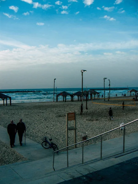 Tel Aviv Israel February 2019 View Unknowns Israeli People Walking — Stock Photo, Image