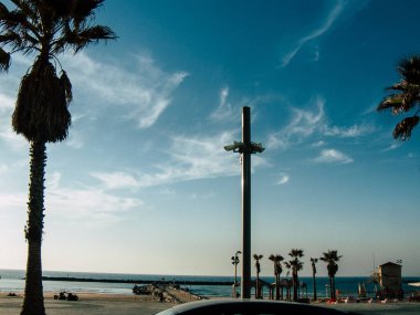 Tel Aviv İsrail 9 Şubat 2019 akşam Tel Aviv sokaklarında görünümünü