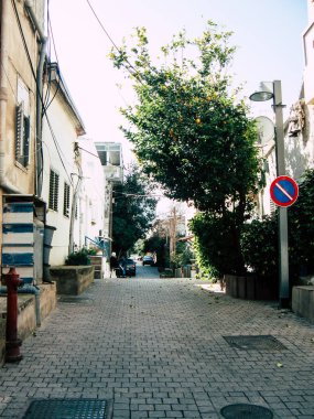 Tel Aviv İsrail 9 Şubat 2019 akşam Tel Aviv sokaklarında görünümünü