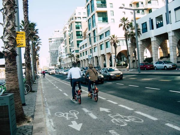 Tel Aviv Israel Februar 2019 Blick Auf Die Straßen Von — Stockfoto