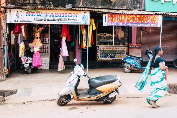 Gokarna Karnataka India February 2019 View Unknown People Walking Main — Stock Photo, Image