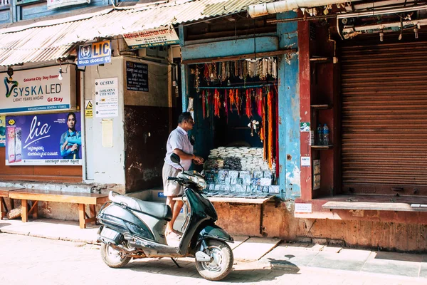 Gokarna Karnataka India February 2019 View Unknown People Walking Main — Stock Photo, Image