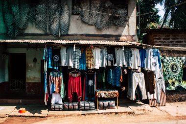 Gokarna Karnataka Hindistan 11 Şubat 2019 Gokarna şehrin ana yol öğleden sonra bilinmeyen insanlar görünümünü